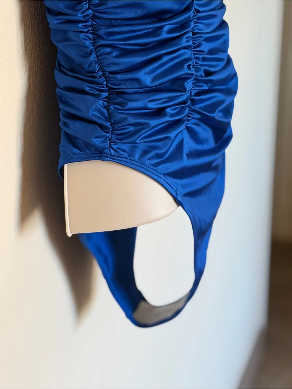 NWT Satin Tsunami Cobalt Sky Blue B swim Swimsuit Size Medium